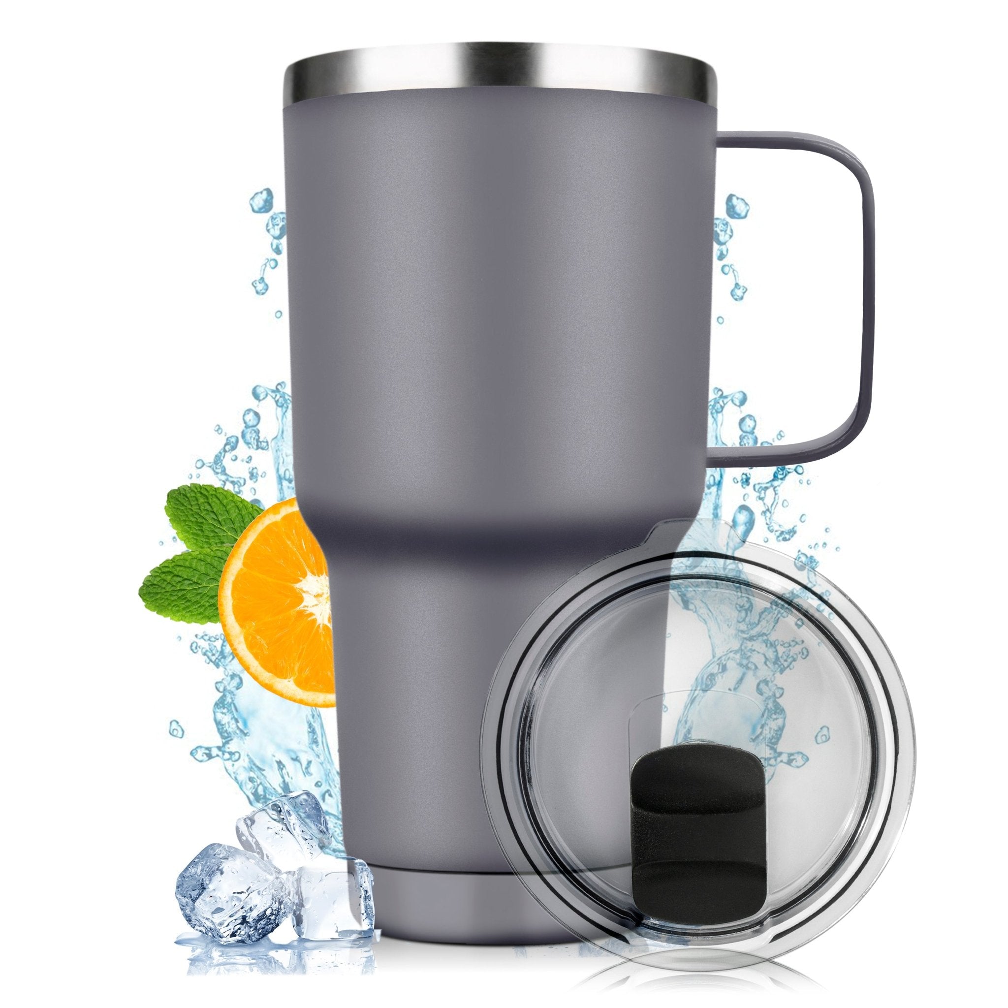 Vaso Térmico De Acero Inoxidable Con Mango 30oz - ONDASHOPMX
