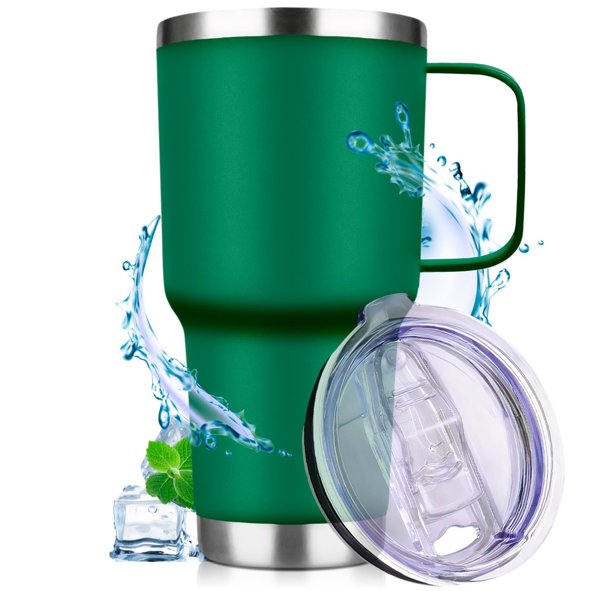 Vaso Térmico De Acero Inoxidable Con Mango 30oz - ONDASHOPMX
