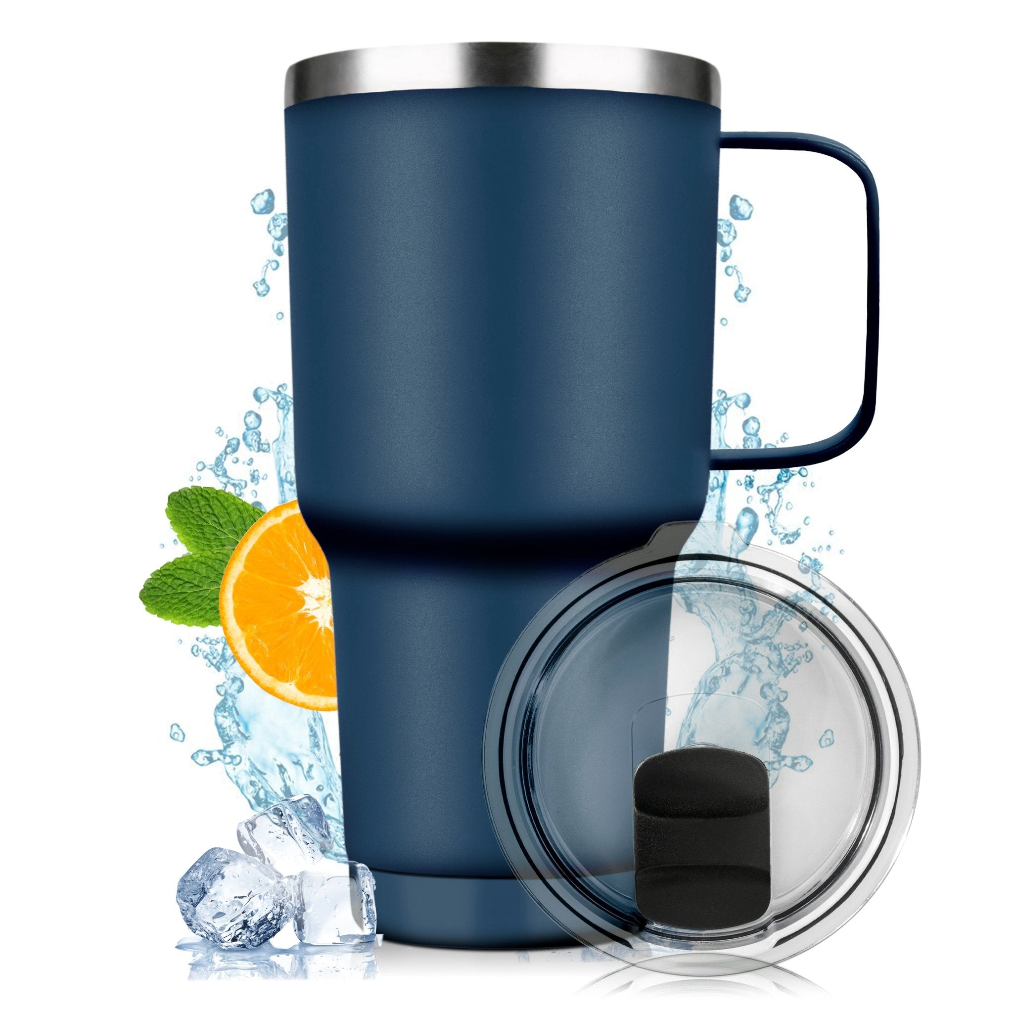 Vaso Térmico De Acero Inoxidable Con Mango 30oz - ONDASHOPMX