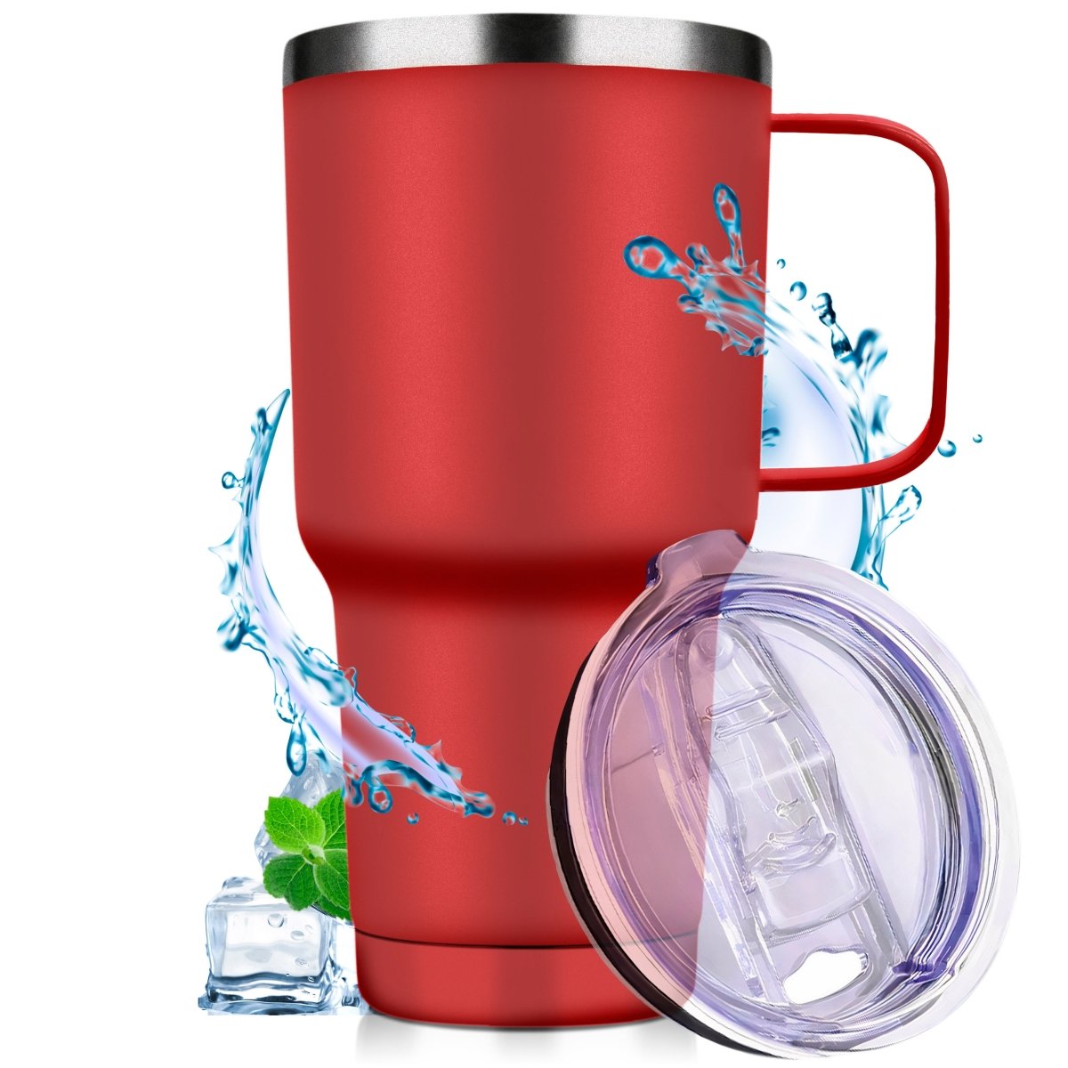 Vaso Térmico De Acero Inoxidable Con Mango 30oz - ONDASHOPMX