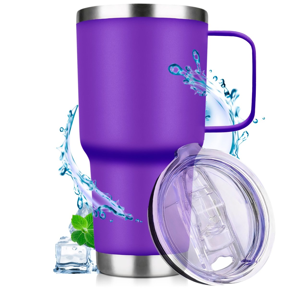 Vaso Térmico De Acero Inoxidable Con Mango 30oz - ONDASHOPMX