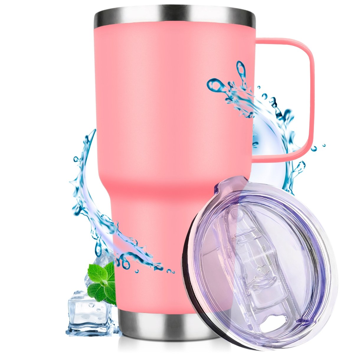 Vaso Térmico De Acero Inoxidable Con Mango 30oz - ONDASHOPMX