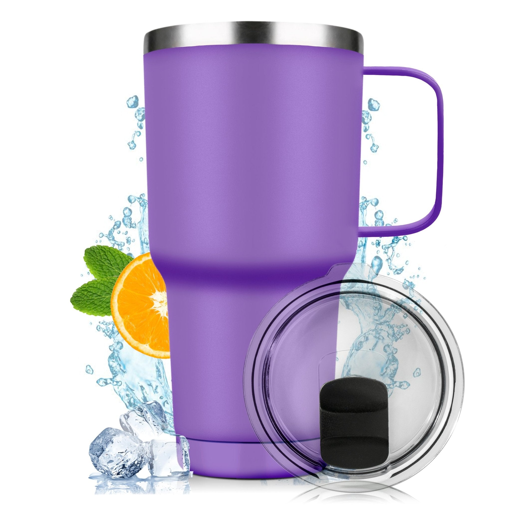 Vaso Térmico De Acero Inoxidable Con Mango 30oz - ONDASHOPMX