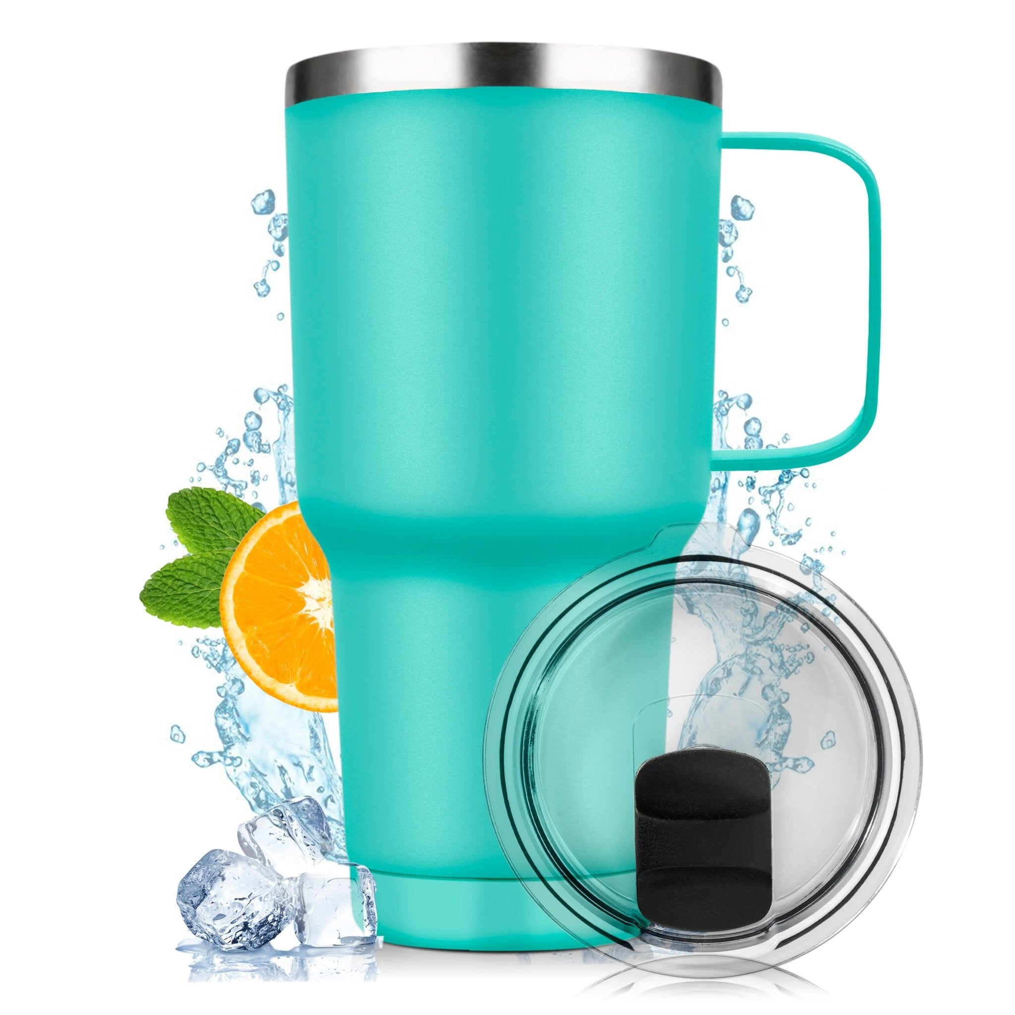 Vaso Térmico De Acero Inoxidable Con Mango 30oz - ONDASHOPMX